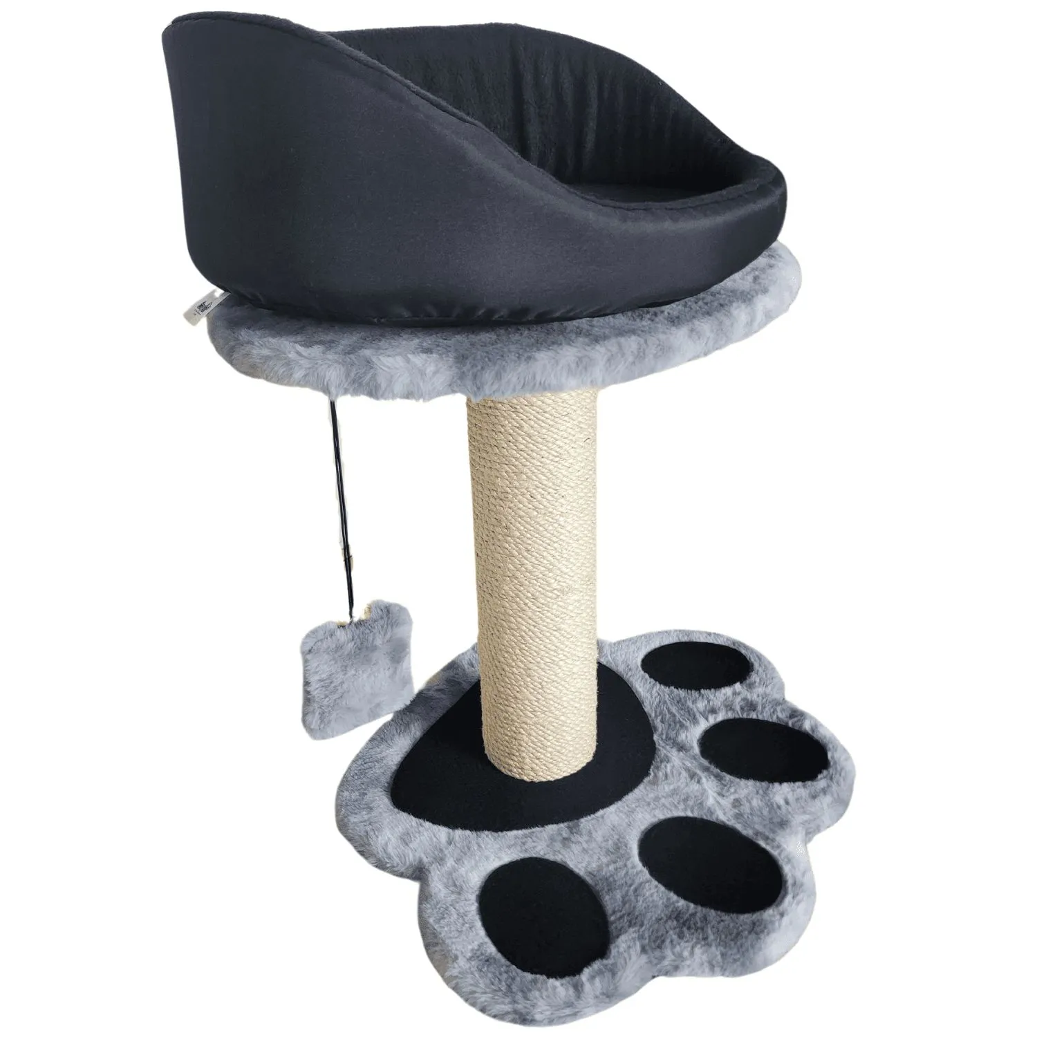 Cama Con Huella Para Gatos 46x46x57cm Pequeño