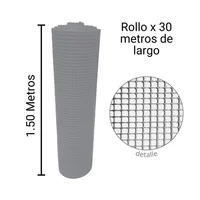 Malla Plástica Multiusos 4mmx4mm H150cm Rollo 30 m Gris Laferretteri