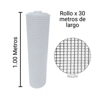 Malla Plástica Multiusos 4mmx4mm H100cm Rollo 30 m Cristal Laferretteri