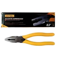 Alicate Punta Cuadrada de Electricista 8.5 Pulgadas Mango PVC Uyustools