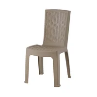 Silla Plástica Sin Brazos Aura Taupe Vanyplas