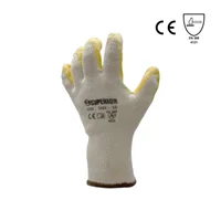 Guante Hilaza Con Capa Látex Amarillo 9" (Par) Set X 12 Superior