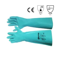 Guante De Nitrilo Para Químicos 18" Xl (Par) Set X 2 Superior