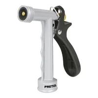 Pistola Metálica de 2 Funciones para Manguera. Largo 13 cm Pretul x 6 Unidades