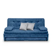 Sofá Cama Nido Olsen 95X190X60 Tela Azul Incluye Cojines