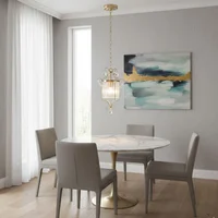 Lámpara Colgante Bronce Pulido 1 Luz E27 60w