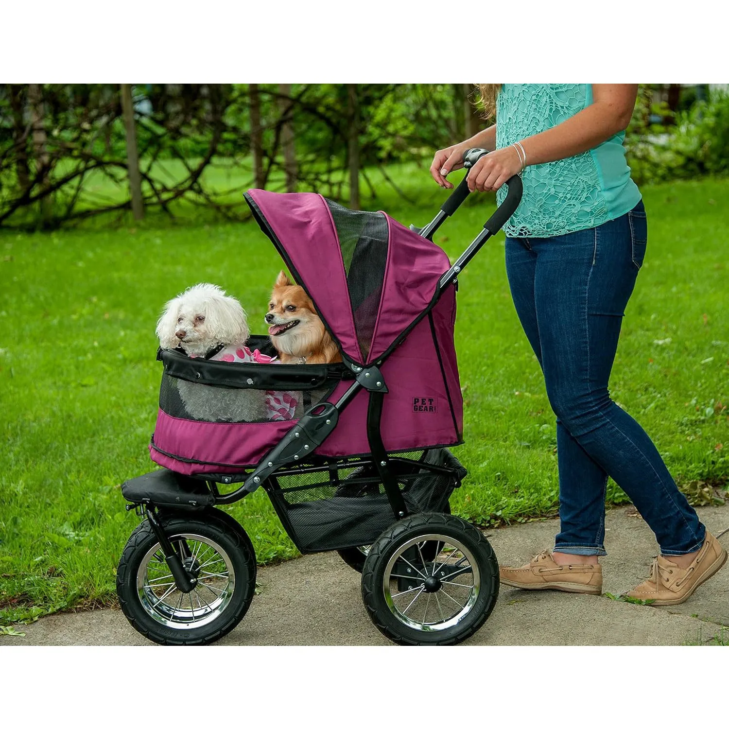 Coche Para Mascotas 79x58x108cm Mediano Violeta