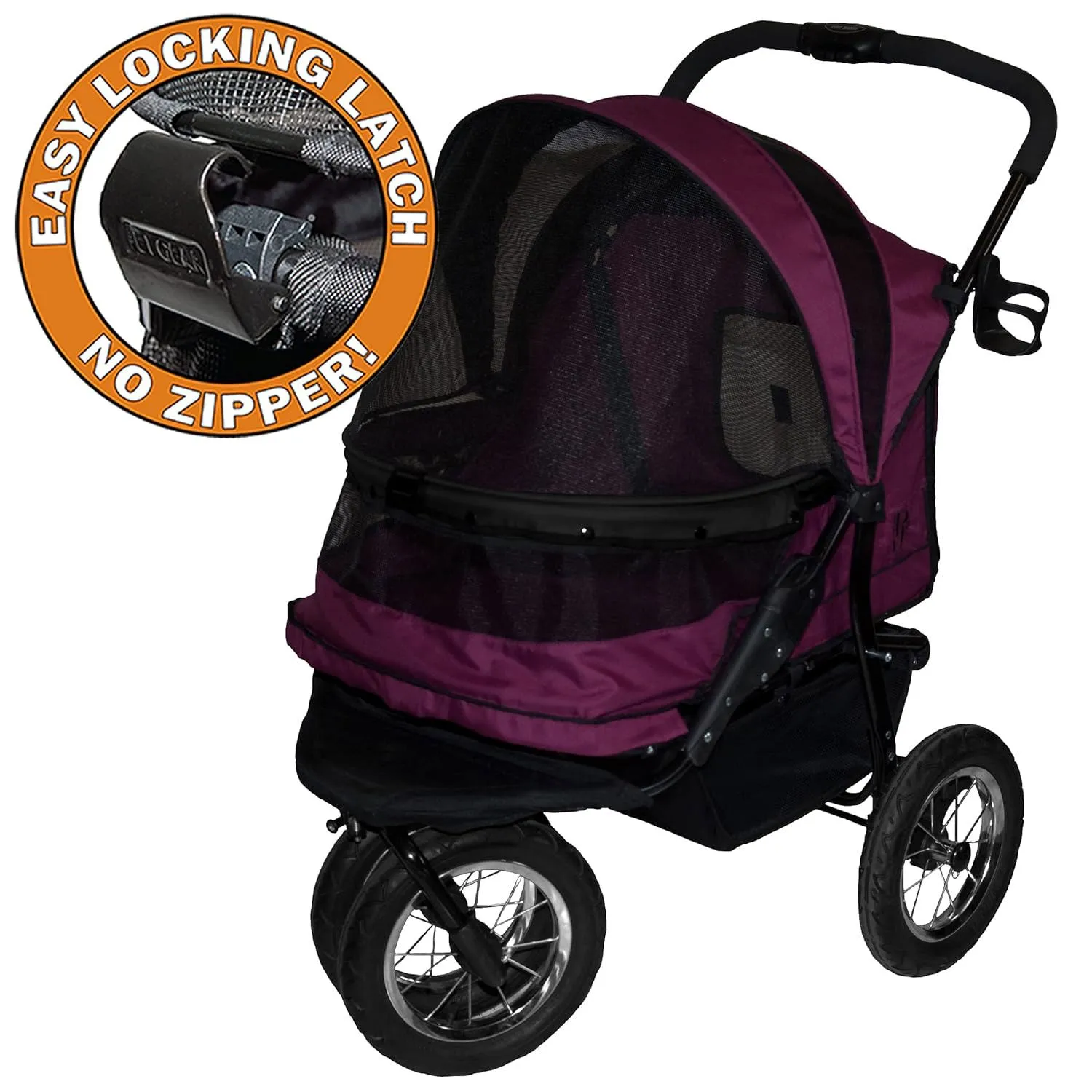 Coche Para Mascotas 79x58x108cm Mediano Violeta 5