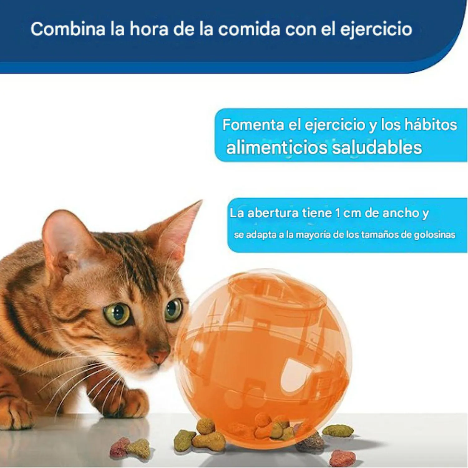 Juguete para Gatos Pelota Interactiva Alimentador Lento Plástico 9 cm PetSafe 3