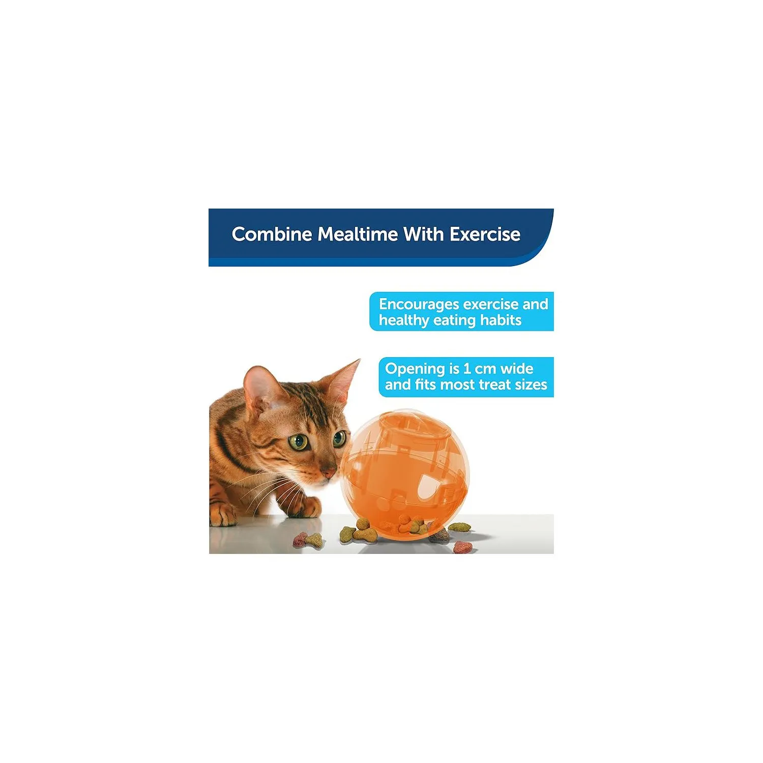Juguete para Gatos Pelota Interactiva Alimentador Lento Plástico 9 cm PetSafe 9