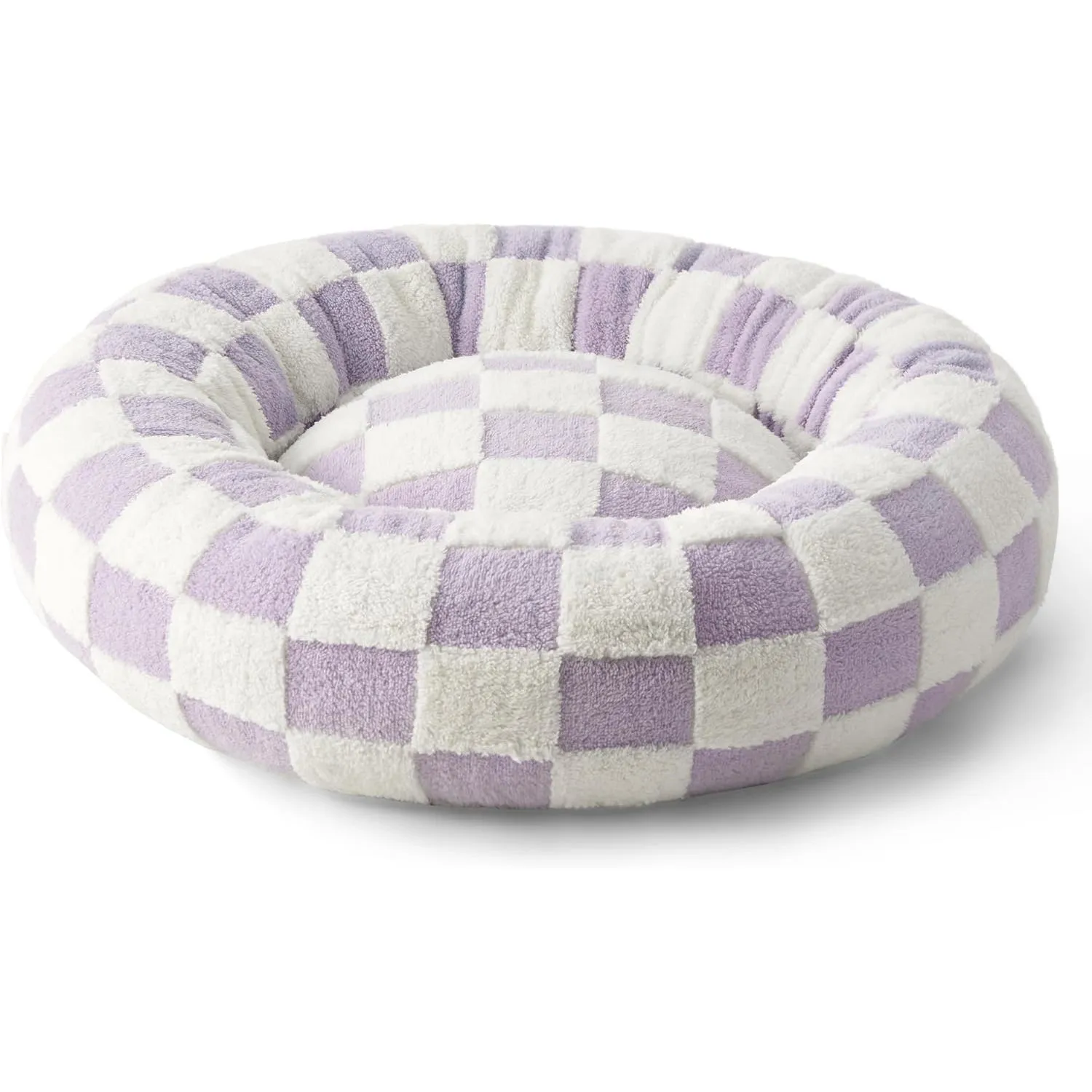 Cama para Perros Pequeños Redondas Con Felpa Lanuda 7