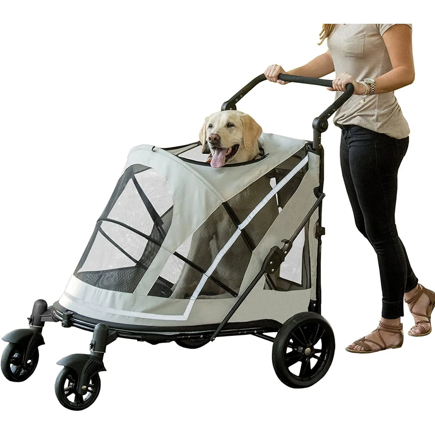 Coche Para Mascotas 100x58x97cm Grande Beige