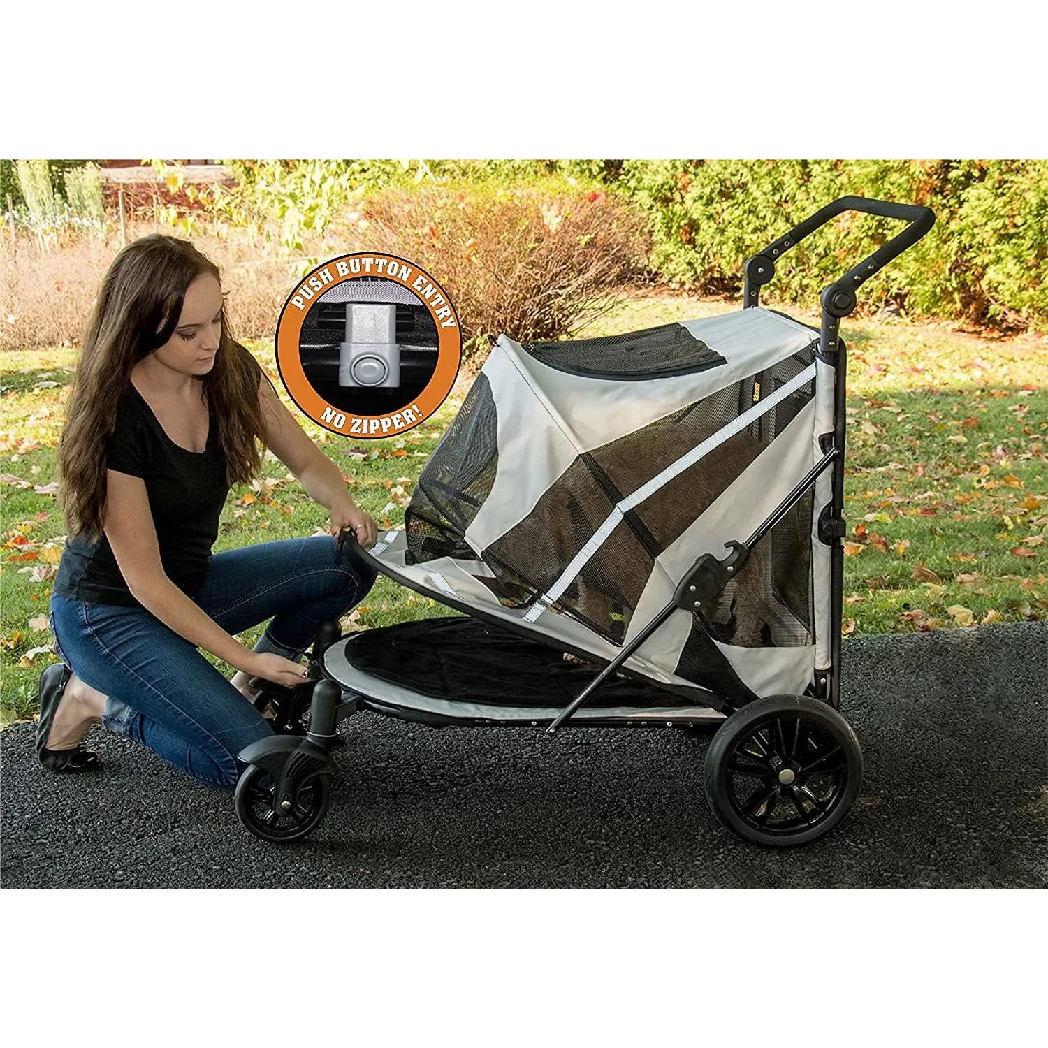 Coche Para Mascotas 100x58x97cm Grande Beige