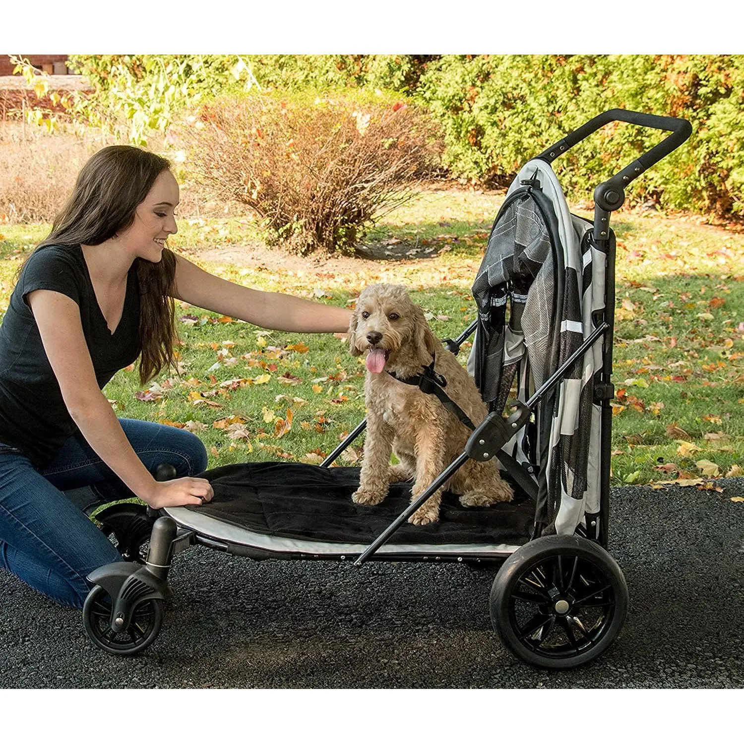 Coche Para Mascotas 100x58x97cm Grande Beige 5