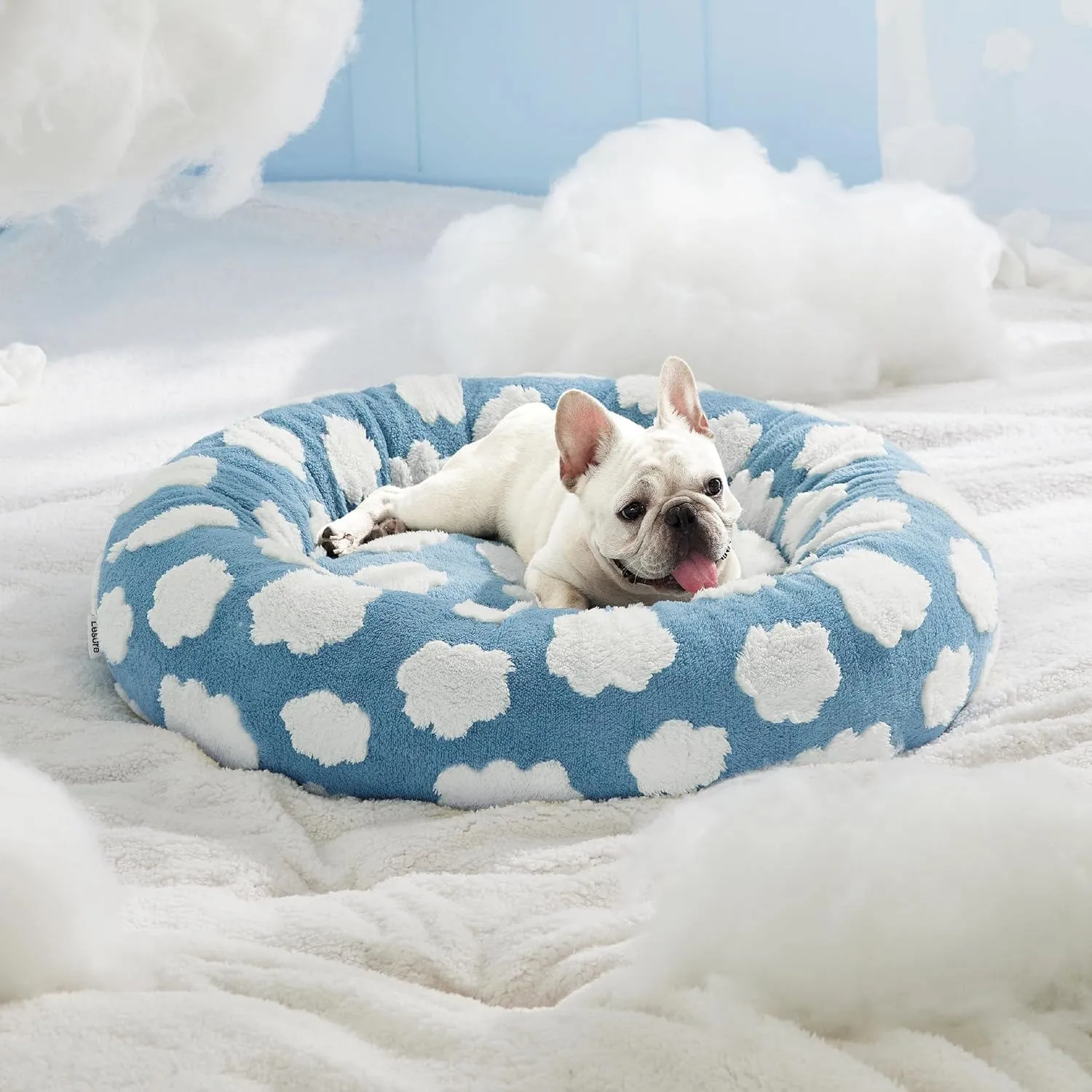 Cama para Perros Pequeños Antideslizante Azul 6
