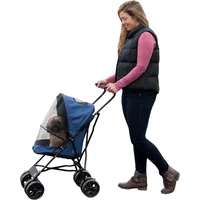 Coche Para Mascotas 39x29x59cm Pequeño Azul