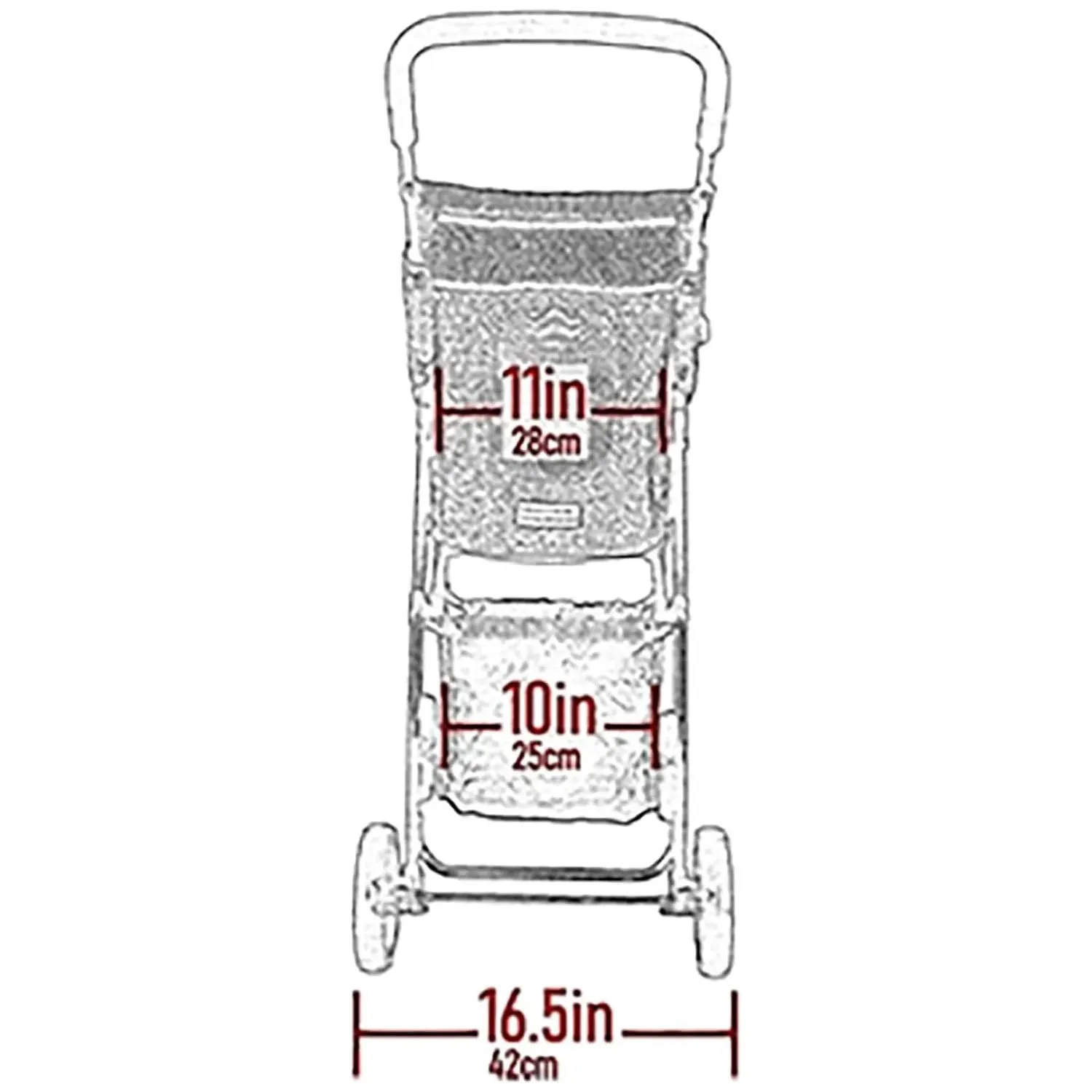 Coche Para Mascotas 66x43x93cm Mediano Gris 8