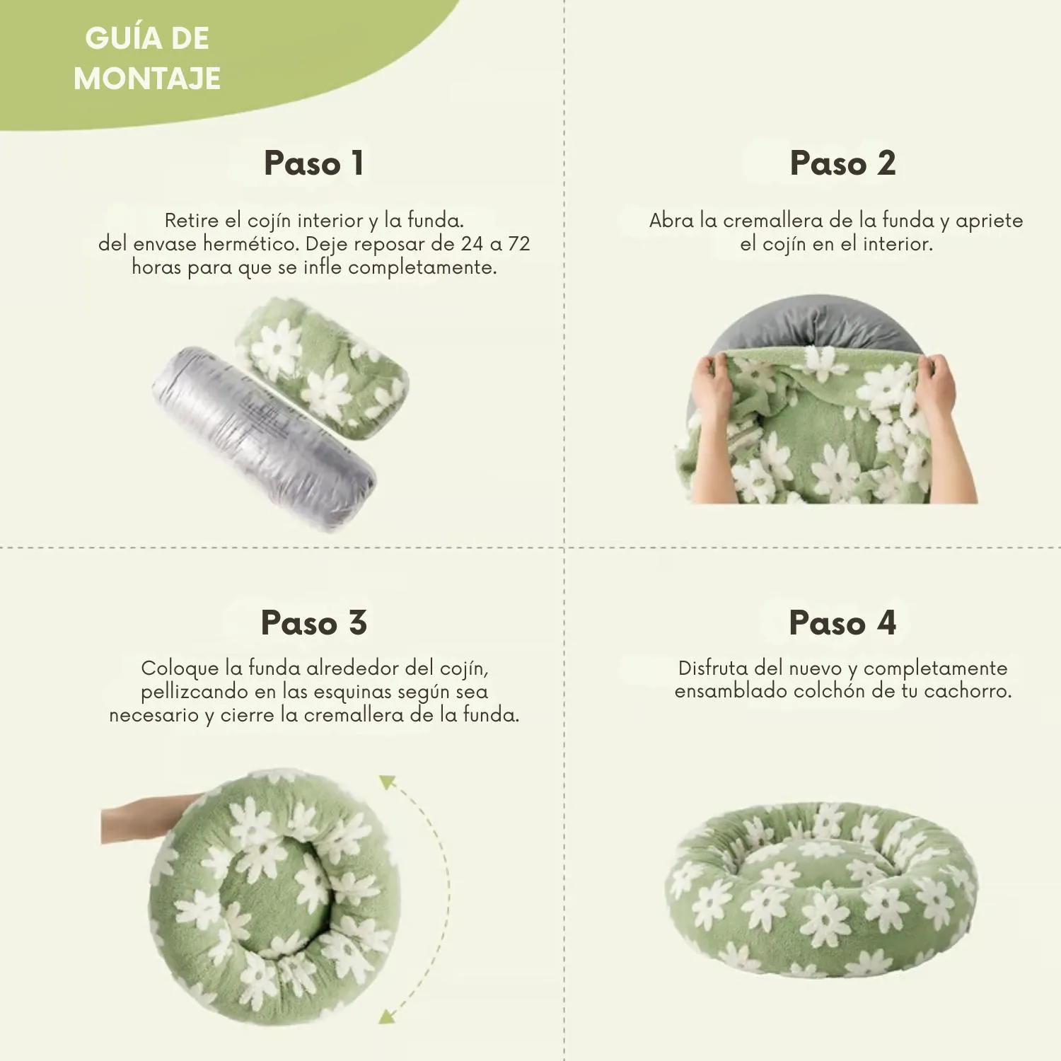 Cama para Perros Pequeños Relajantes para Mascotas 4