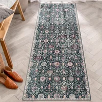 Alfombra Marroquí Color Negro Multicolor de 0.61x1.83 m Lahome