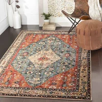 Alfombra Tribal Bohemia Color Multicolor de 0.91 x 1.52 m Lahome