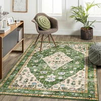 Alfombra Tribal Bohemia Colro Verde Multicolor de 1.52x2.13 m Lahome