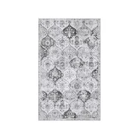 Alfombra Marroquí Color Gris Plana de 0.91x1.52 m Lahome