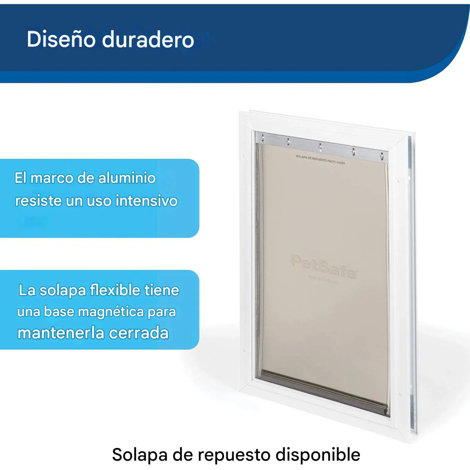 Puerta para Perros Aluminio Reforzado Raza Pequeña Marca PetSafe