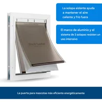 Puerta para Perros Aluminio Térmica Raza Grande Marca PetSafe