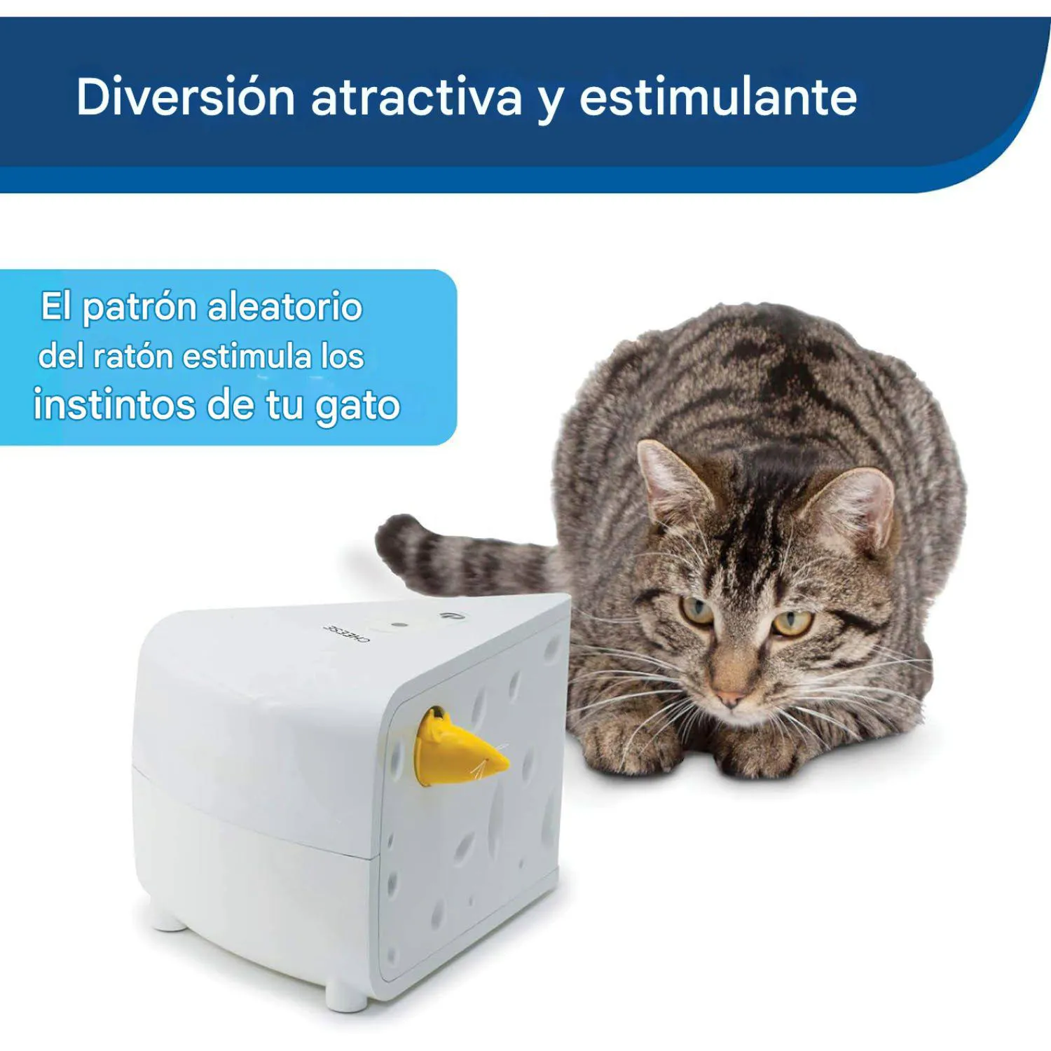 Juguete para Gatos Interactivo Diseño Queso Plástico 14cm PetSafe