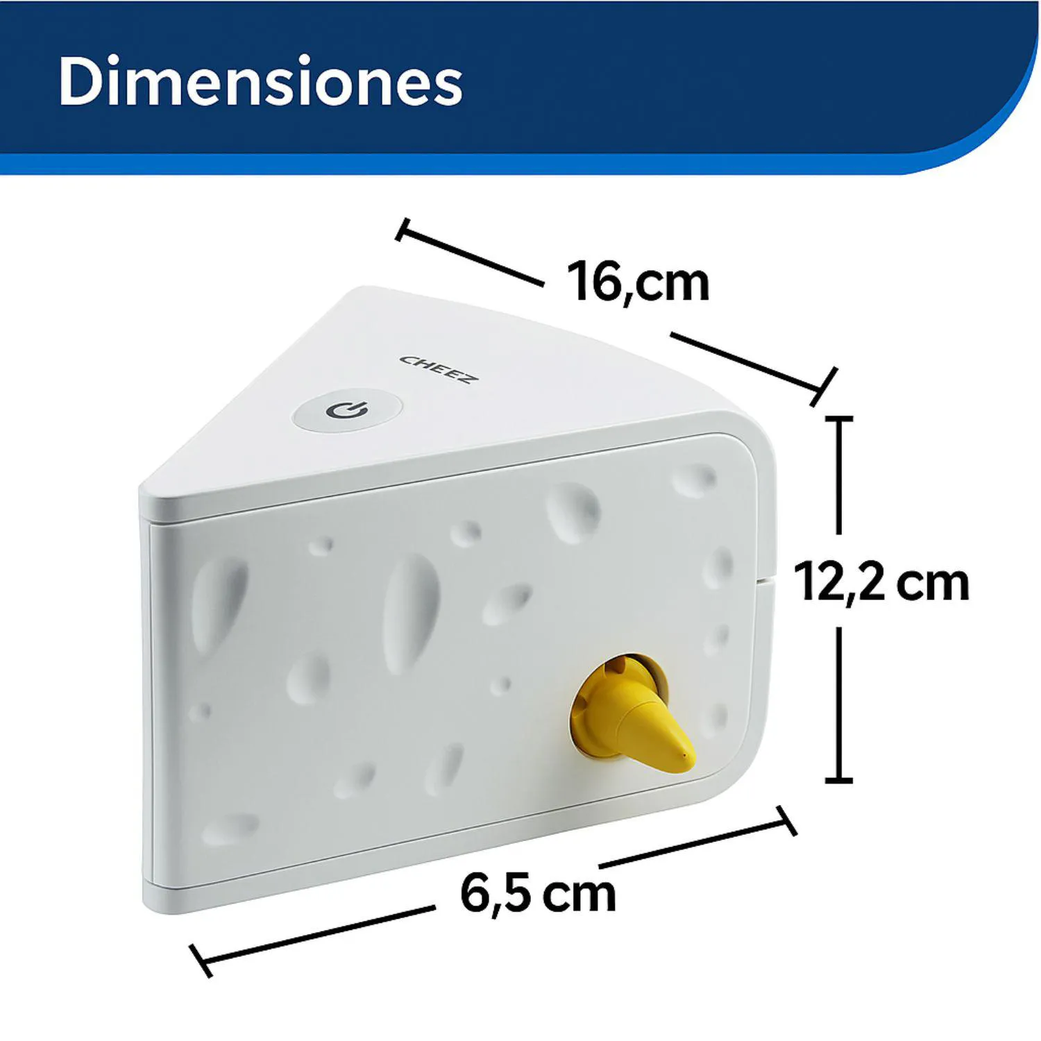 Juguete para Gatos Interactivo Diseño Queso Plástico 14cm PetSafe 7