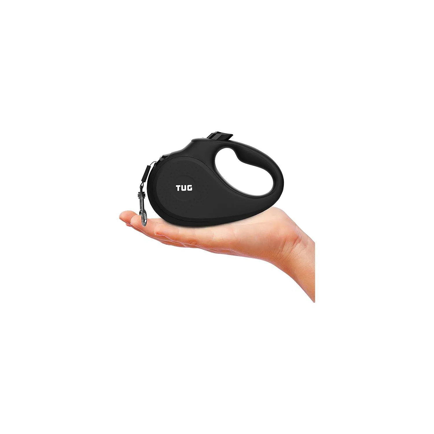 Correa Para Perro  Retráctil Monocromática de 360°. Negro