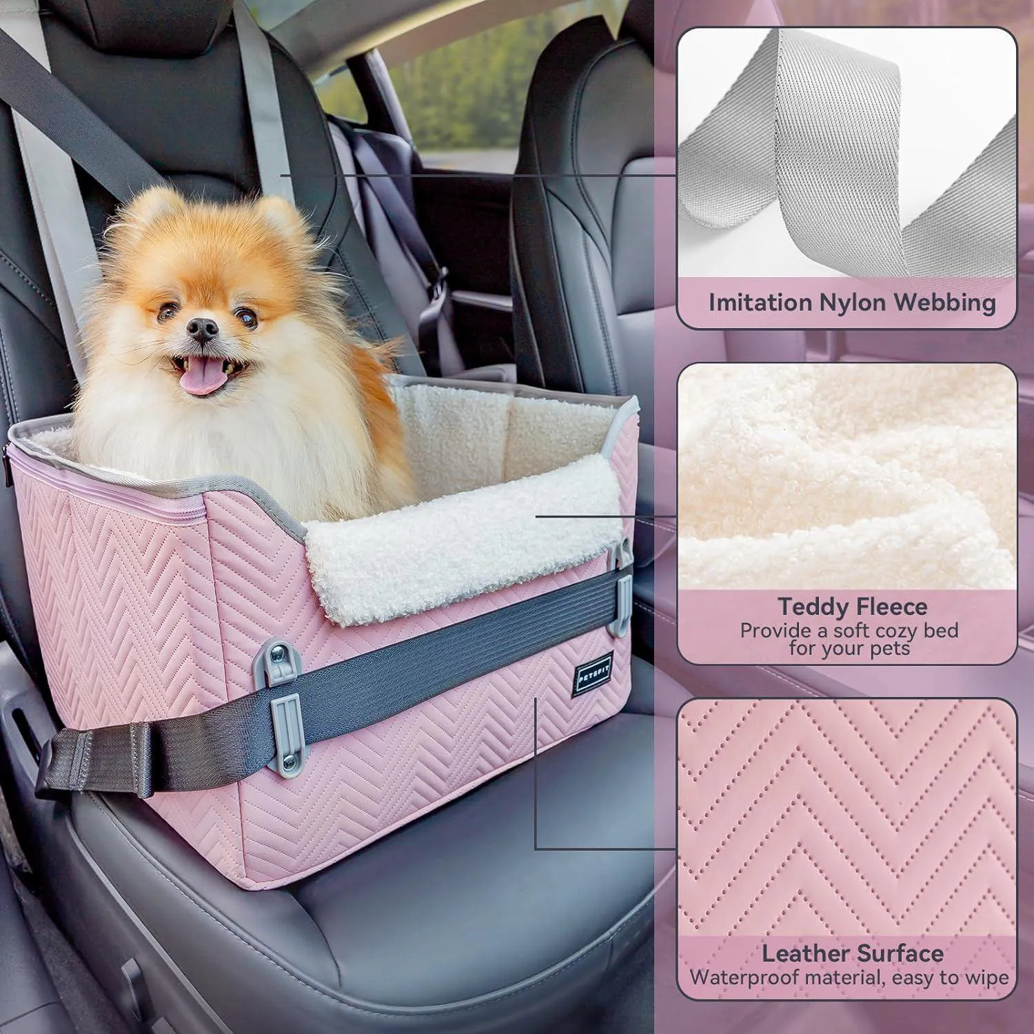 Asiento Para Perros 42x34x29cm PequeñoRosado 5