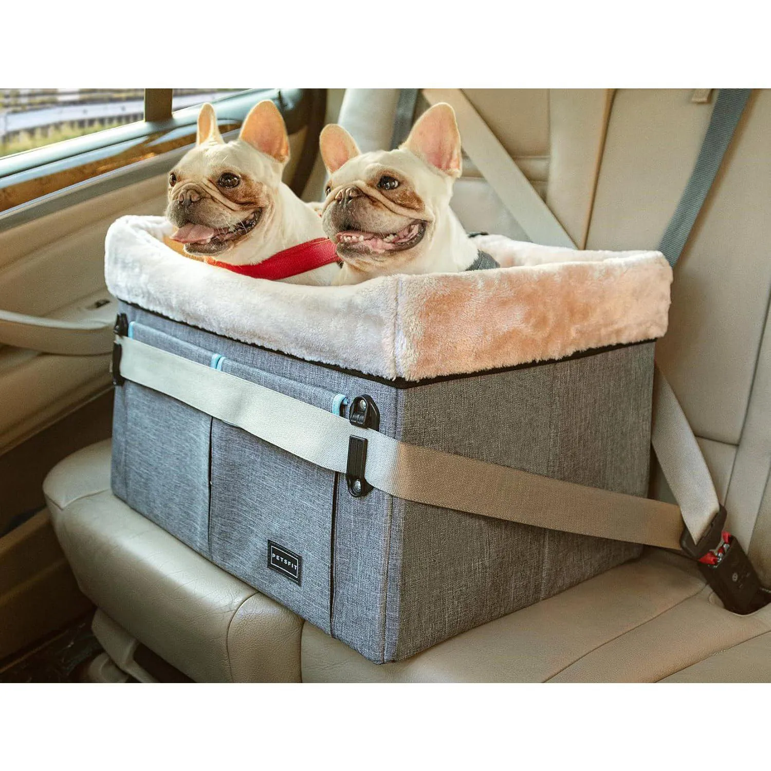 Asiento Para Perros 59x44x34cm Mediano Gris