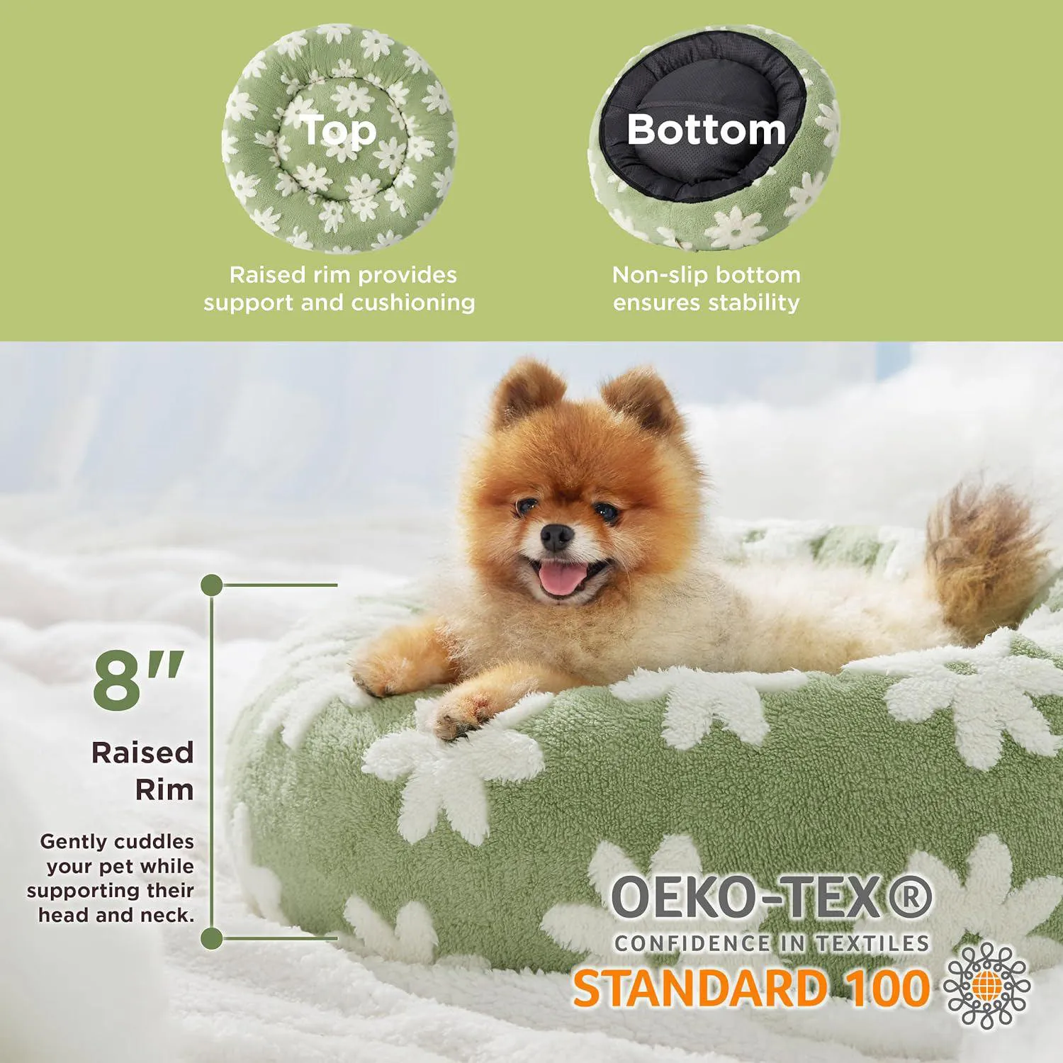 Cama para Perros Pequeños y Parte Inferior Antideslizante