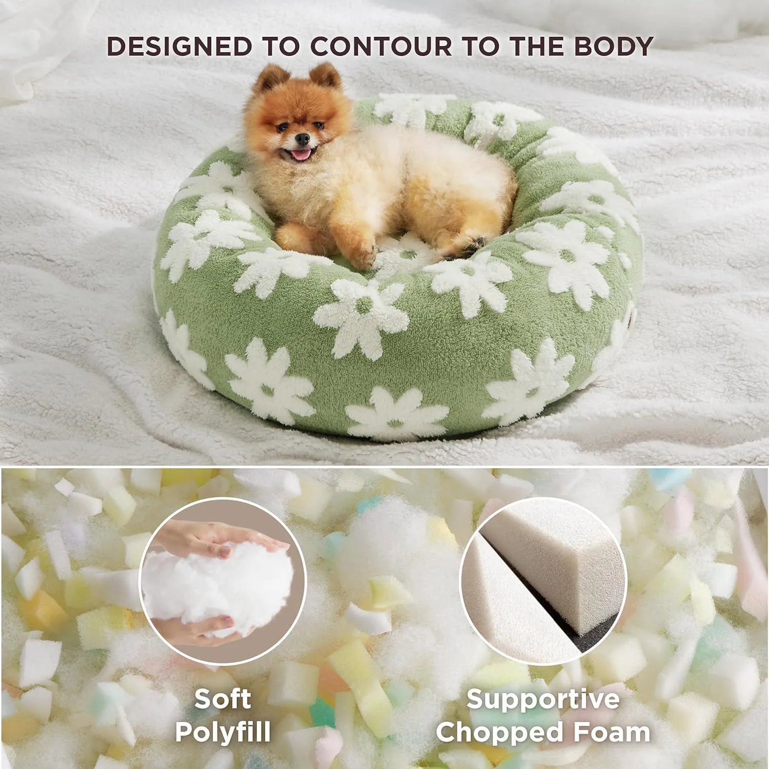 Cama para Perros Pequeños y Parte Inferior Antideslizante 3