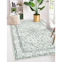 Alfombra Tradicional Orientarl Color Gris de 0.91x1.52 m Lahome