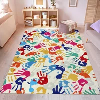 Alfombra para Niños con Estampado de Manos Multicolor de 2.44x3.05 m Lahome