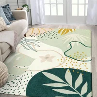Alfombra Estilo Bohemio Color Verde Lavable de 1.22x1.83 m Lahome