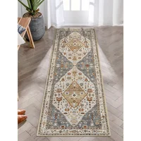 Alfombra Larga Oriental Color Dorado de 0.60x1.82 m Lahome