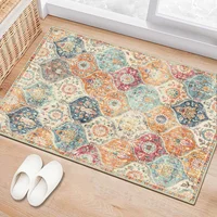 Alfombra Marroquí Oriental Color Crema de 0.91 m de Diametro Lahome