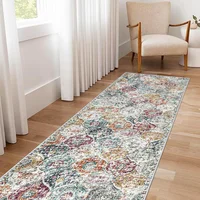 Alfombra de Marroquí Color Aqua Lavable de 0.61x1.83 m Lahome