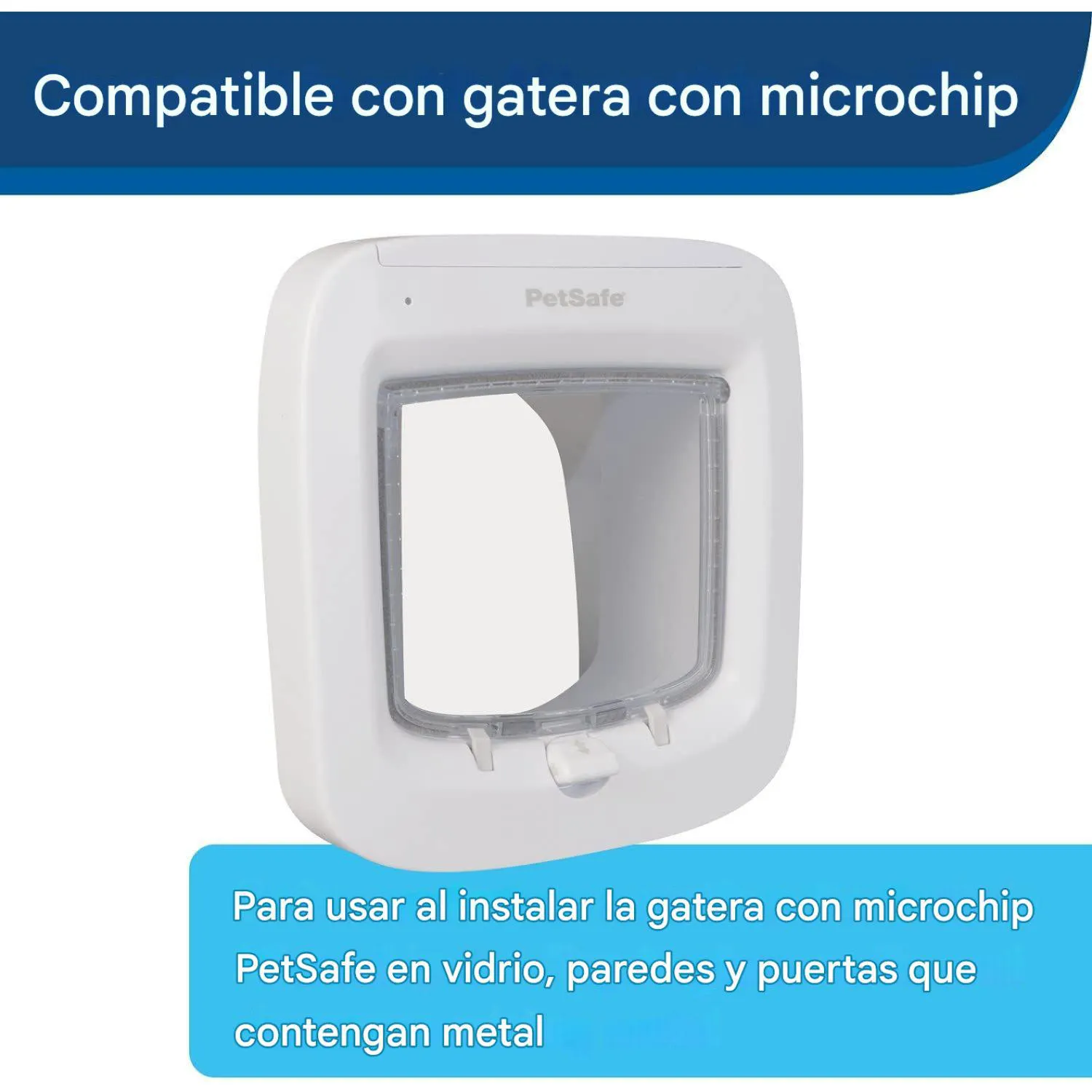 Adaptador de Montaje para Puerta de Gato con Microchip y Solapa Manual