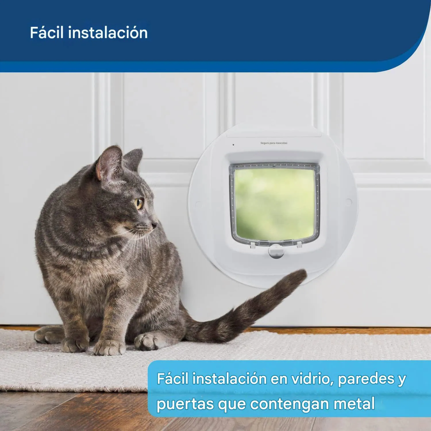 Adaptador de Montaje para Puerta de Gato con Microchip y Solapa Manual 5