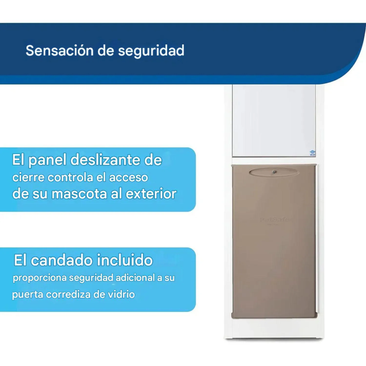 Panel para Puerta Corrediza PetSafe para Mascotas Con Cierre 4
