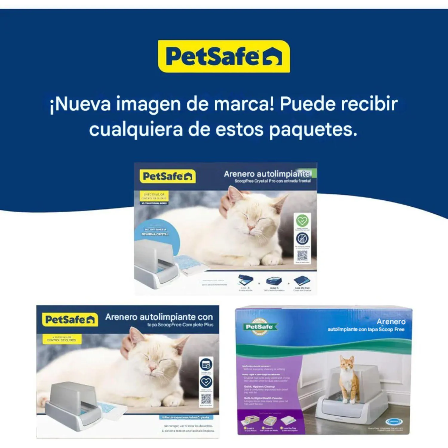 Arenero Automático para Gatos PetSafe Scoopfree Crystal Pro con Entrada Frontal 6