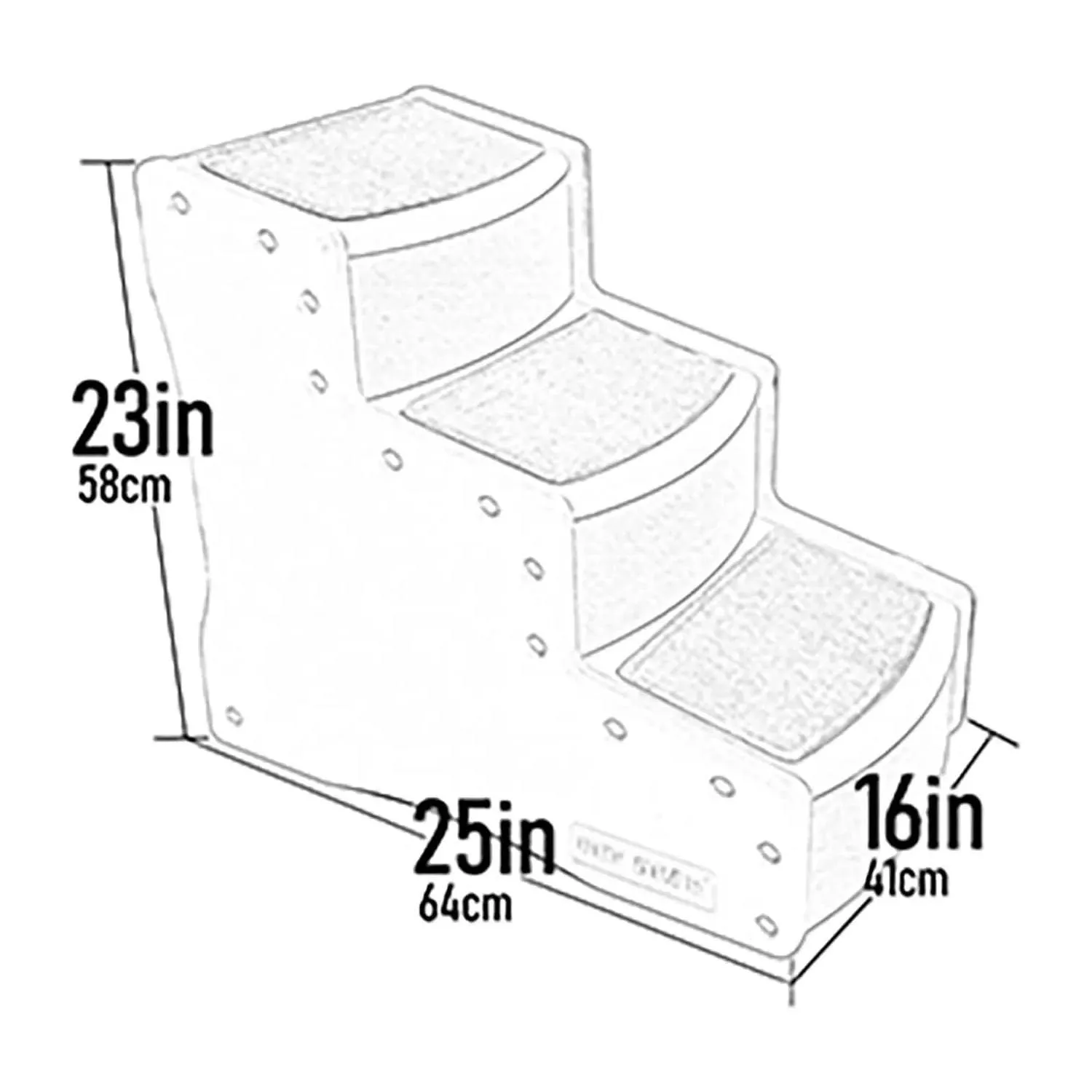 Escalera para Perros de 3 Peldaños 4