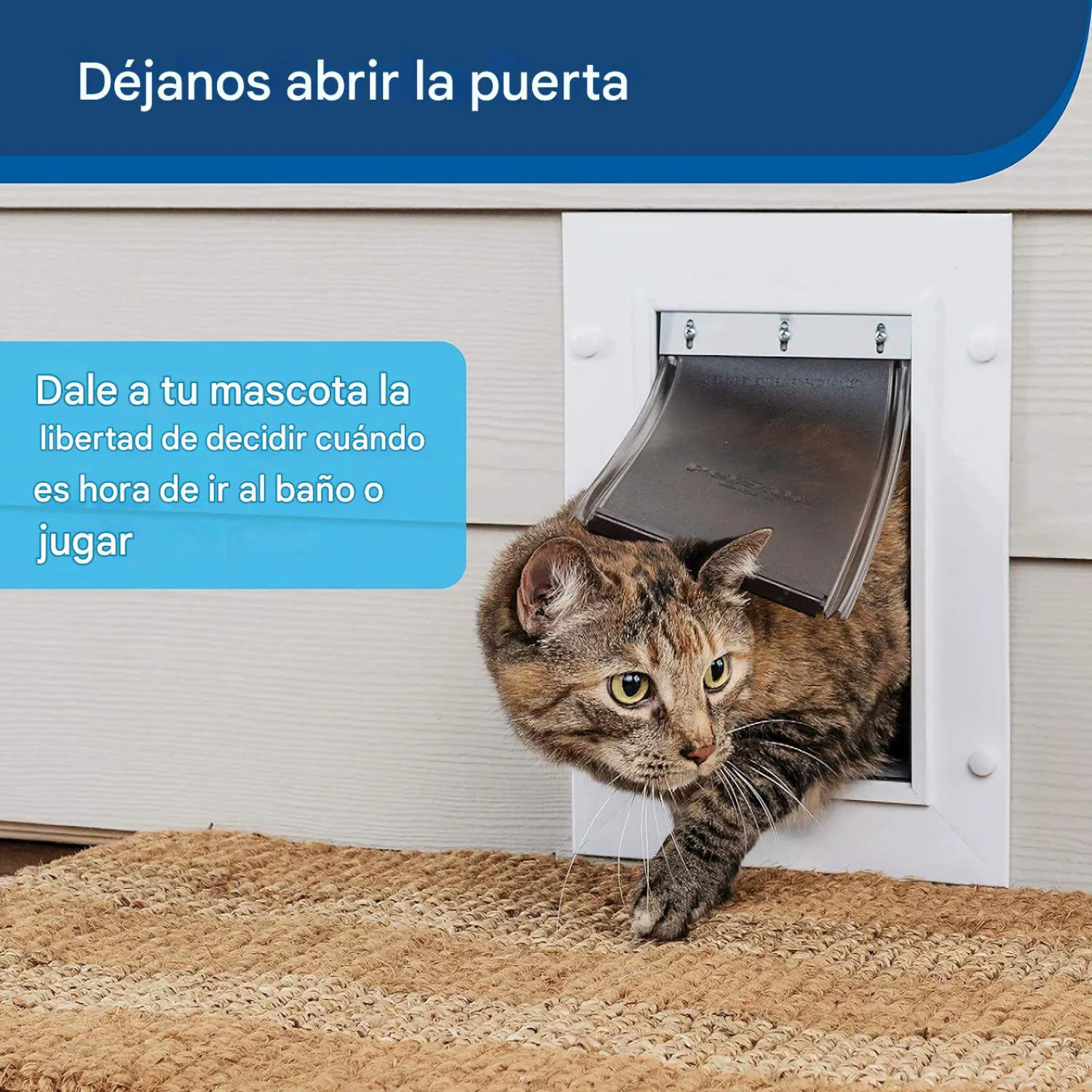 Puerta de Entrada de Pared para Mascotas