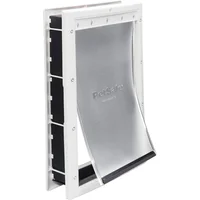 Puerta para Mascotas PetSafe de Plástico con Solapa Suave Grande Blanca