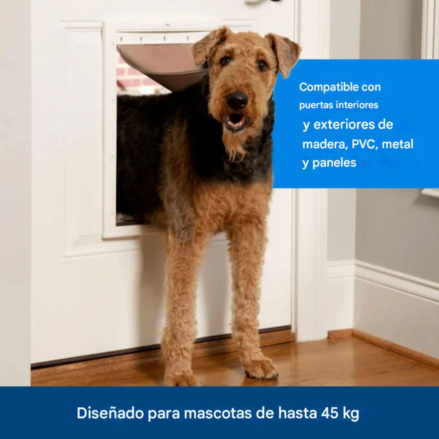 Puerta para Mascotas PetSafe de Plástico con Solapa Suave Grande Blanca 3