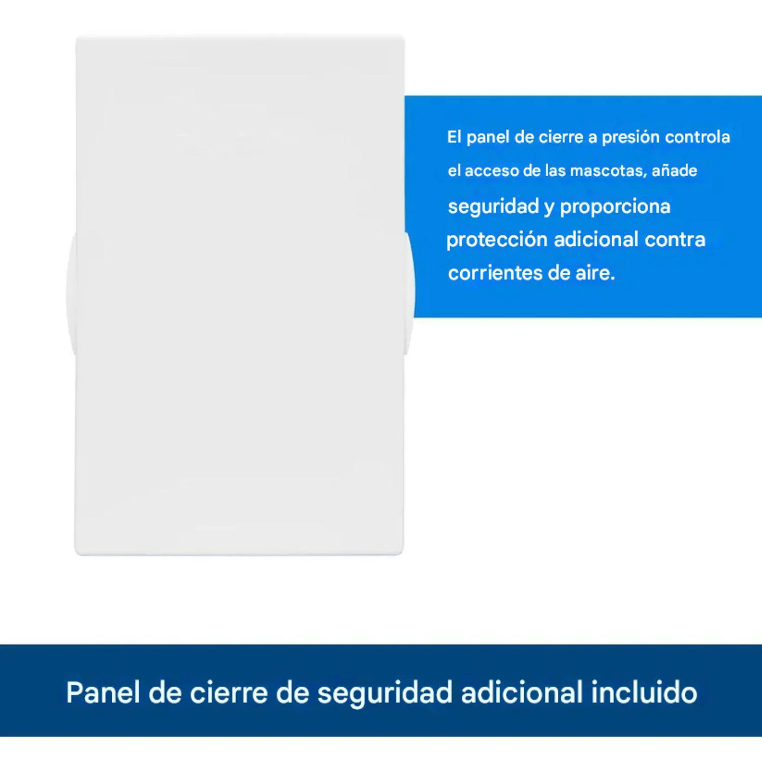 Puerta para Mascotas PetSafe de Plástico con Solapa Suave Grande Blanca 4
